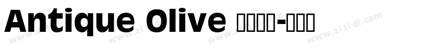 Antique Olive 常规斜体字体转换
